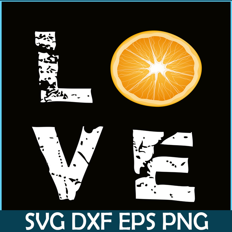 VLT21102324-Orange Love PNG, Retro Valentine PNG, Valentine Holidays PNG.png