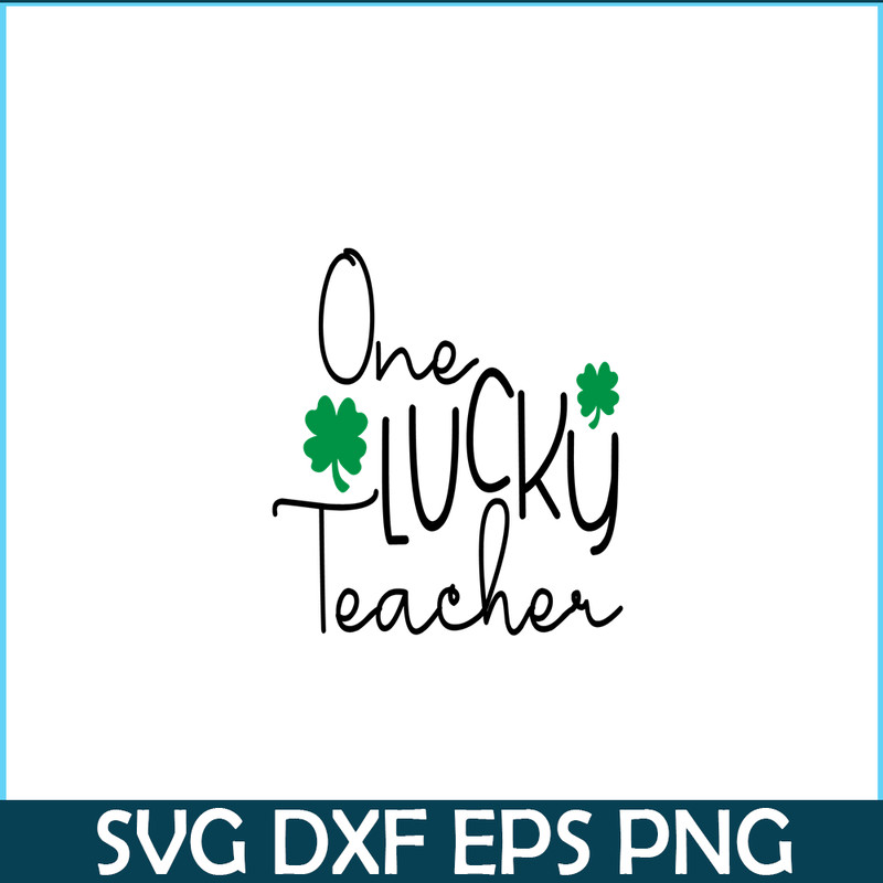 VLT21102332-One lucky Teacher PNG, Quotes Valentine PNG, Valentine Holidays PNG.png