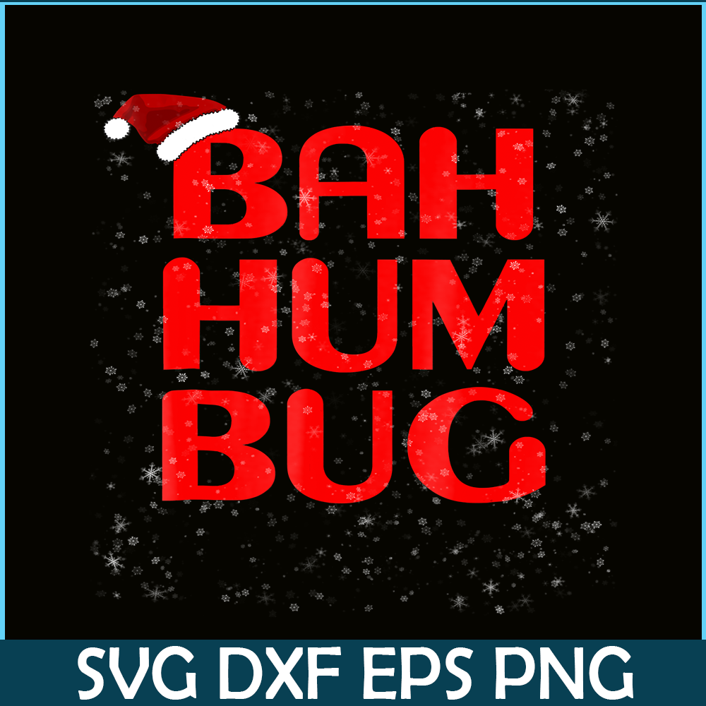 PNG141023138-Christmas Bah Humbug Shirt-Xmas Humbug Santa Hat Tee Png.png