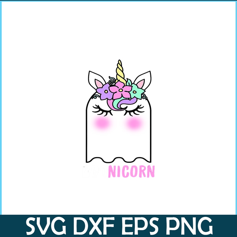 PNG14102347-Boonicorn Unicorn Ghost, Unicorn Halloween Shirt for Girls T-Shirt Png.png