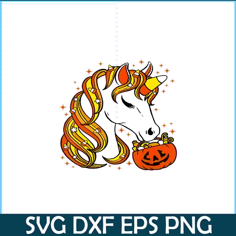 PNG14102351-Cute Candy Corn Unicorn Halloween Top T-Shirt Png.png