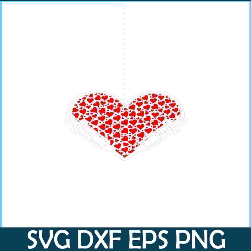 VLT21102342-Phlebotomy Needle Syringe Heart Valentines PNG, Lovely Valentine PNG, Valentine Holidays PNG.png