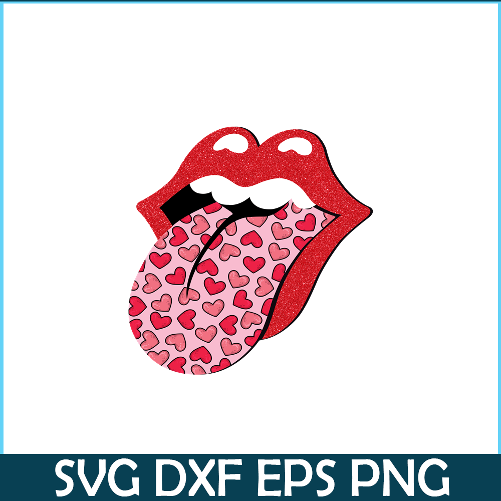 VLT21102350-Red Lips Tongue PNG, Sweet Valentine PNG, Valentine Holidays PNG.png