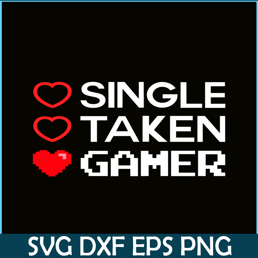 VLT21102352-Single Taken Gamer PNG, Sweet Valentine PNG, Valentine Holidays PNG.png
