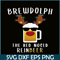 BEER28102368-Brewdolph PNG The Red Nosed Reinbeer PNG Funny Christmas Gift For Beer Lover PNG.png
