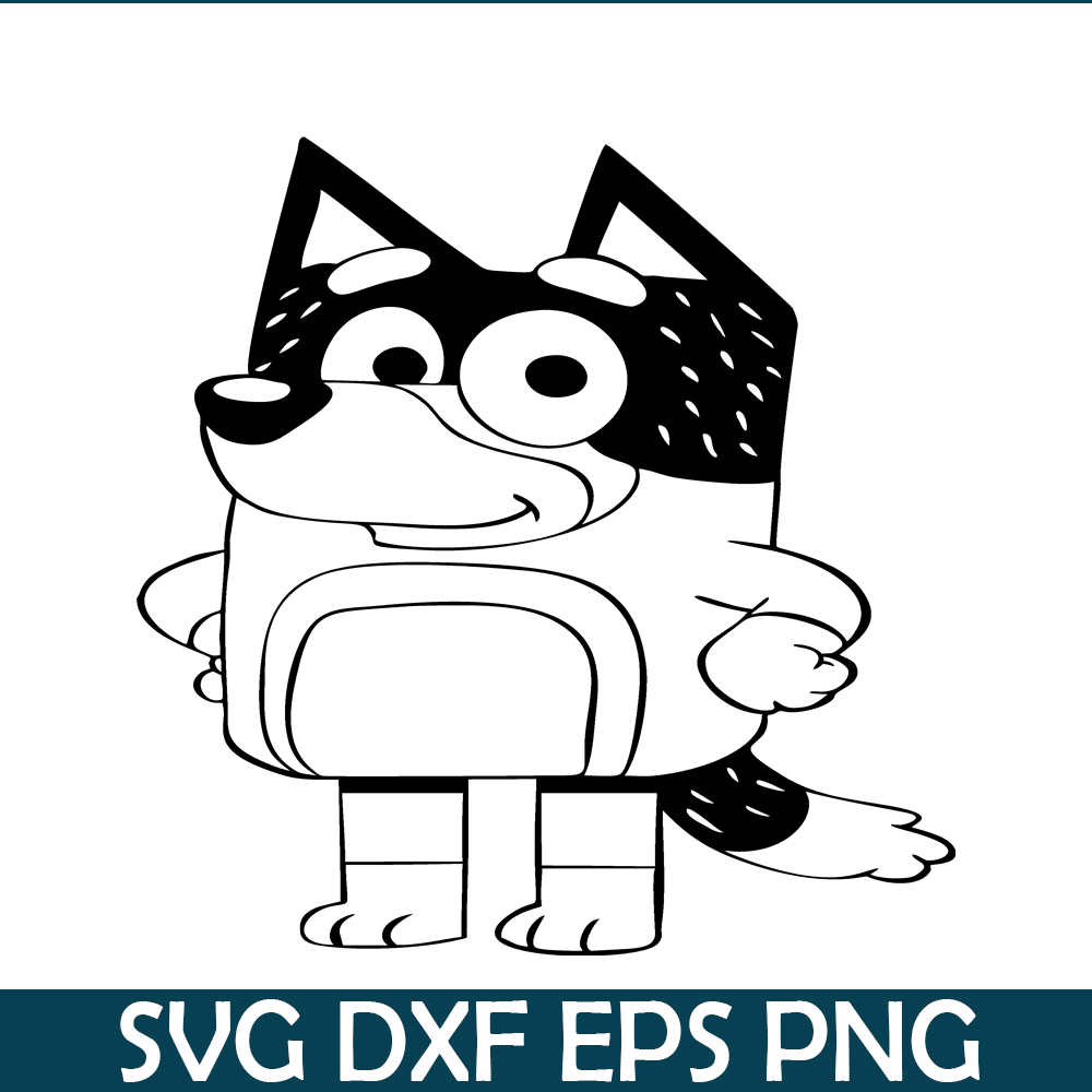 BL22112322-Bluey Black And White SVG PNG DXF EPS Bluey SVG Bluey Movie SVG.png