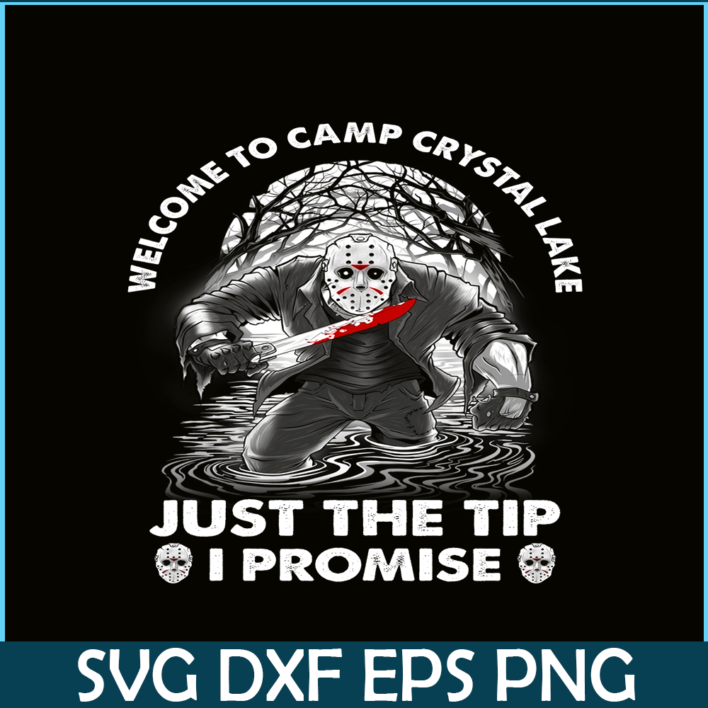 CAMP07112303-WELCOME TO CAMP CRYSTAL LAKE PNG Horror Camping PNG Camping Lover PNG.png