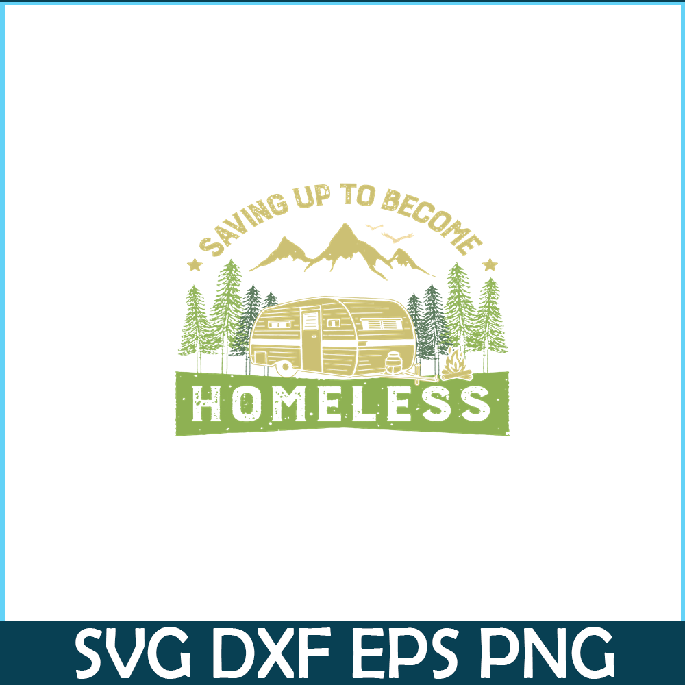 CAMP07112382-Saving Up To Become Homeless PNG Camping PNG Green Retro Forest PNG.png