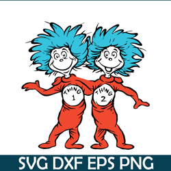 thing one and thing two svg, dr seuss svg, cat in the hat svg ds104122329