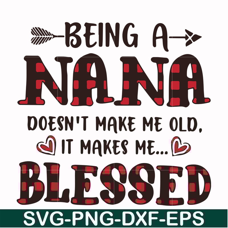 FN000437-Being a Nana doesn't make me old it make me blessed svg, png, dxf, eps file FN000437.jpg