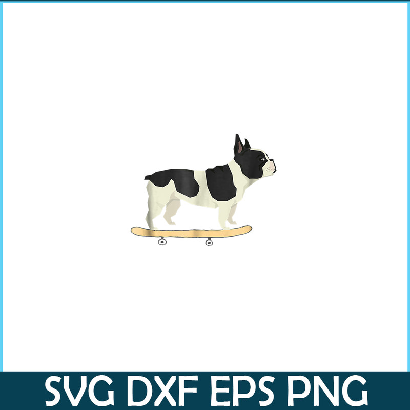 HL161023148-Funny French Bulldog Dog On Skateboard PNG, French Bulldog PNG, French Dog Artwork PNG.png