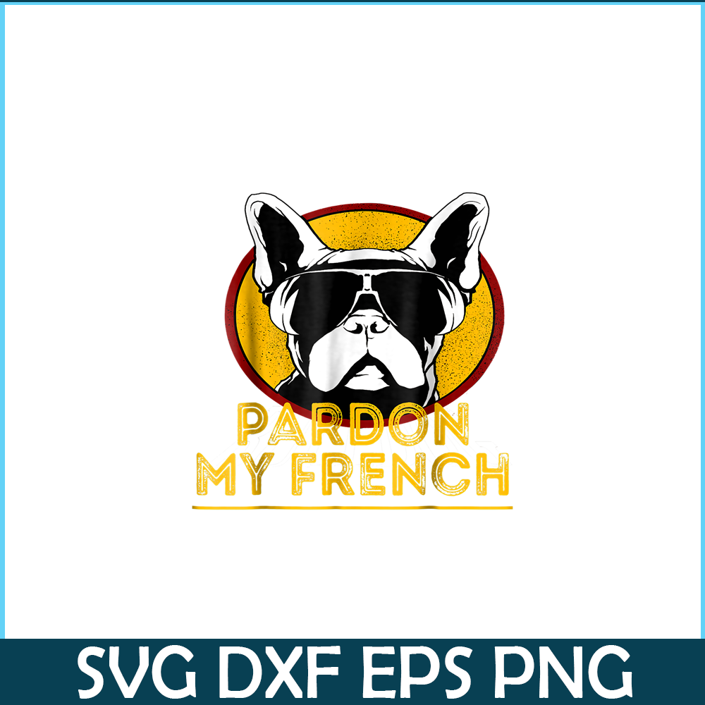 HL161023189-Pardon My French Bulldog Mascot PNG, Frenchie Bulldog PNG, French Dog Artwork PNG.png