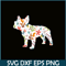 HL16102372-French Bulldog Love Flower PNG, Frenchie Dog Lover PNG, French Dog Artwork PNG.png
