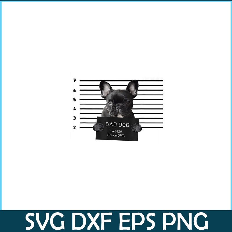 HL16102380-Bad Dog Jail Prisoner Puppy PNG, French Bulldog Prison PNG, Bulldog Mascot PNG.png