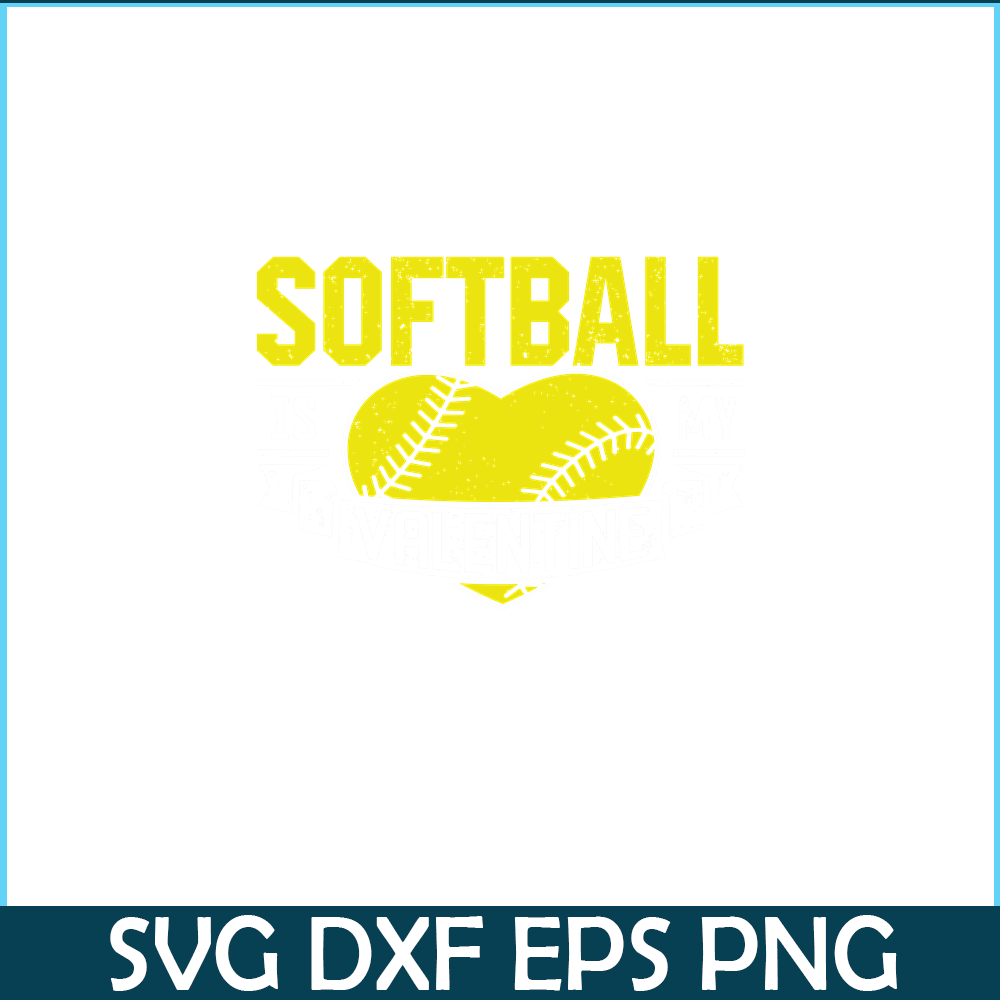 VLT19102302-Softball Is My Valentine PNG, Cute Valentine PNG, Valentine Holidays PNG.png