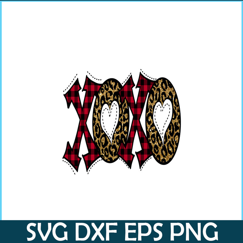 VLT19102317-XOXO Leopard PNG, Sweet Valentine PNG, Valentine Holidays PNG.png