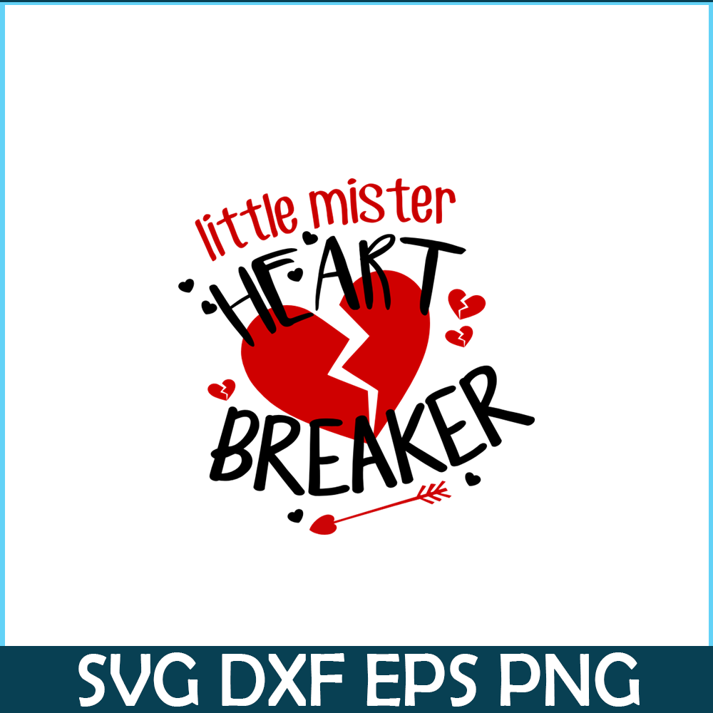 VLT21102313-Little Mister Heart Breaker PNG, Break Valentine PNG, Valentine Holidays PNG.png