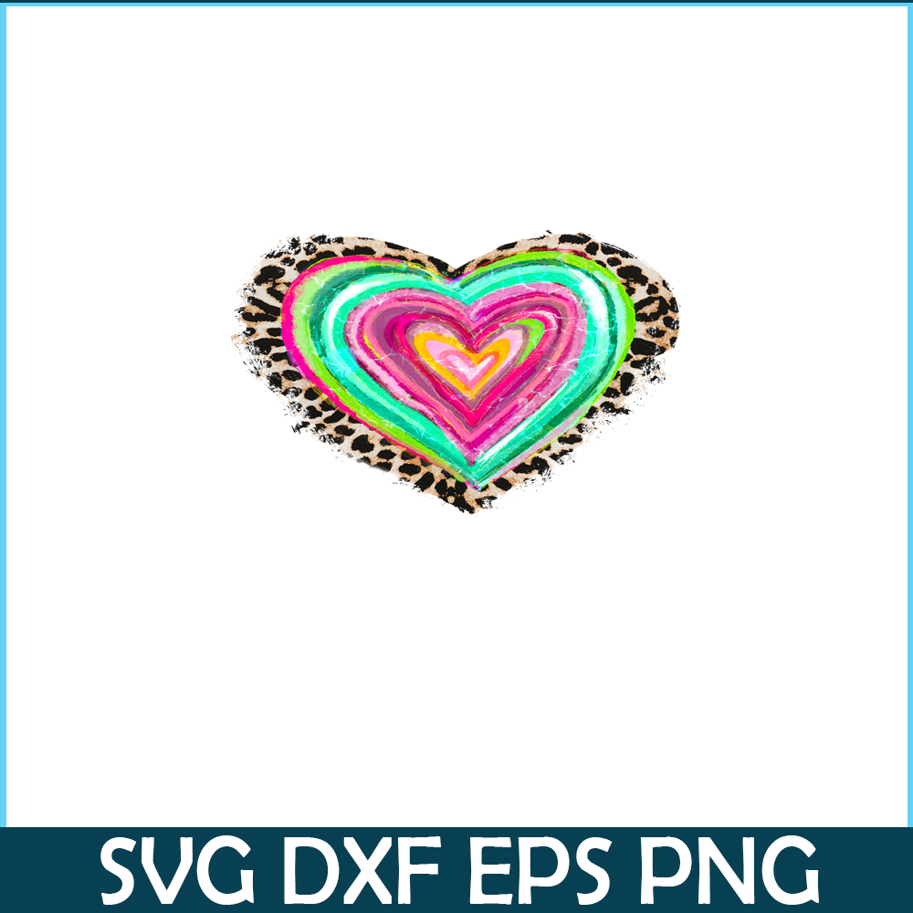 VLT21102385-Leopard Colorful Hearts PNG, Sweet Valentine PNG, Valentine Holidays PNG.png
