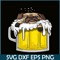 BEER28102360-Pug Dog Beer Drinking Party PNG Beer And Pug Dog PNG Drunk Dog PNG.png
