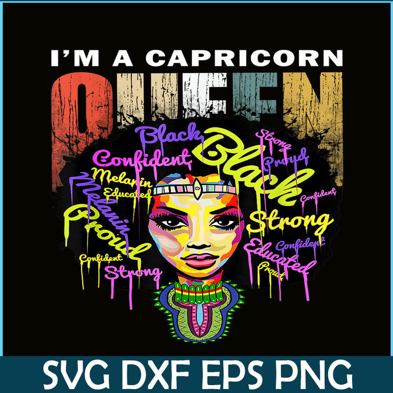 CPB28102338-I Am A Capricorn PNG Black Woman PNG Zodiac Sign PNG.png