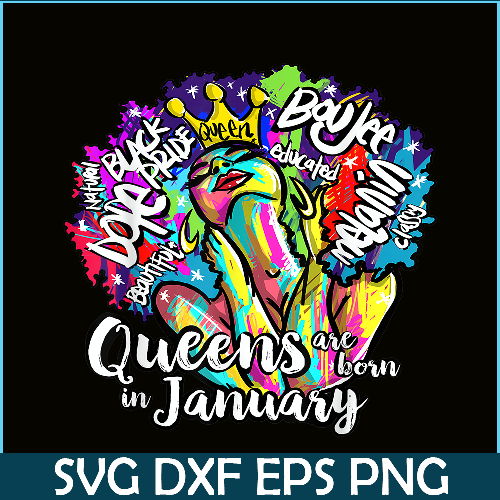 CPB28102368-Queens Born January PNG Black Girl PNG Capricorn And Aquarius Gift PNG.png