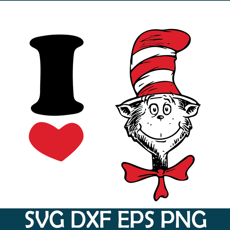 DS104122369-I Love The Hat Cat SVG, Dr Seuss SVG, Cat in the Hat SVG DS104122369.png