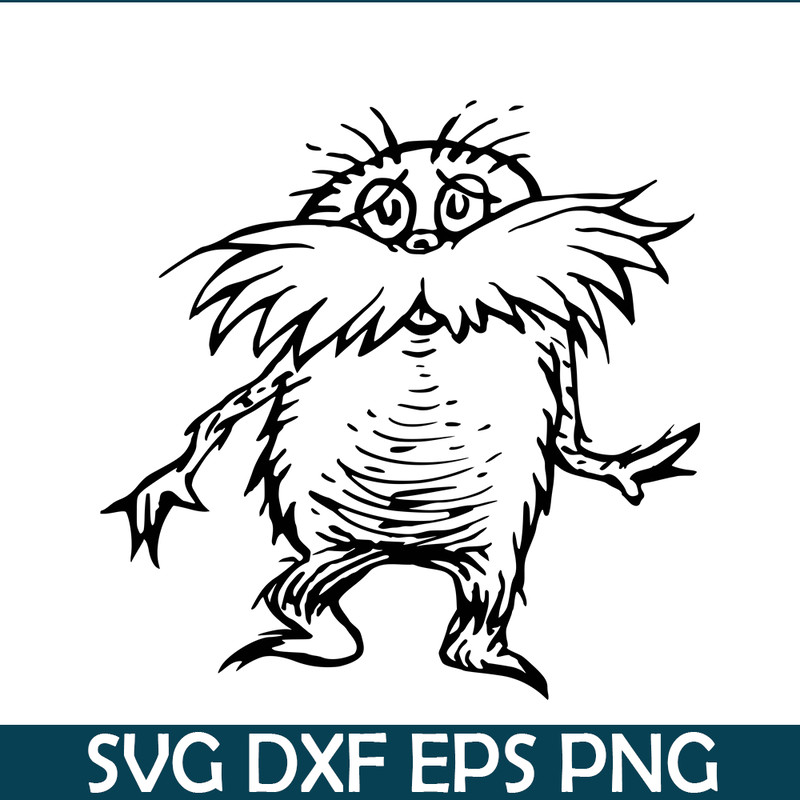 DS105122316-The Black White Lorax SVG, Dr Seuss SVG, Dr. Seuss' the Lorax SVG DS105122316.jpg