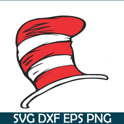The White And Red Hat SVG, Dr Seuss SVG, Cat In The Hat SVG DS205122398
