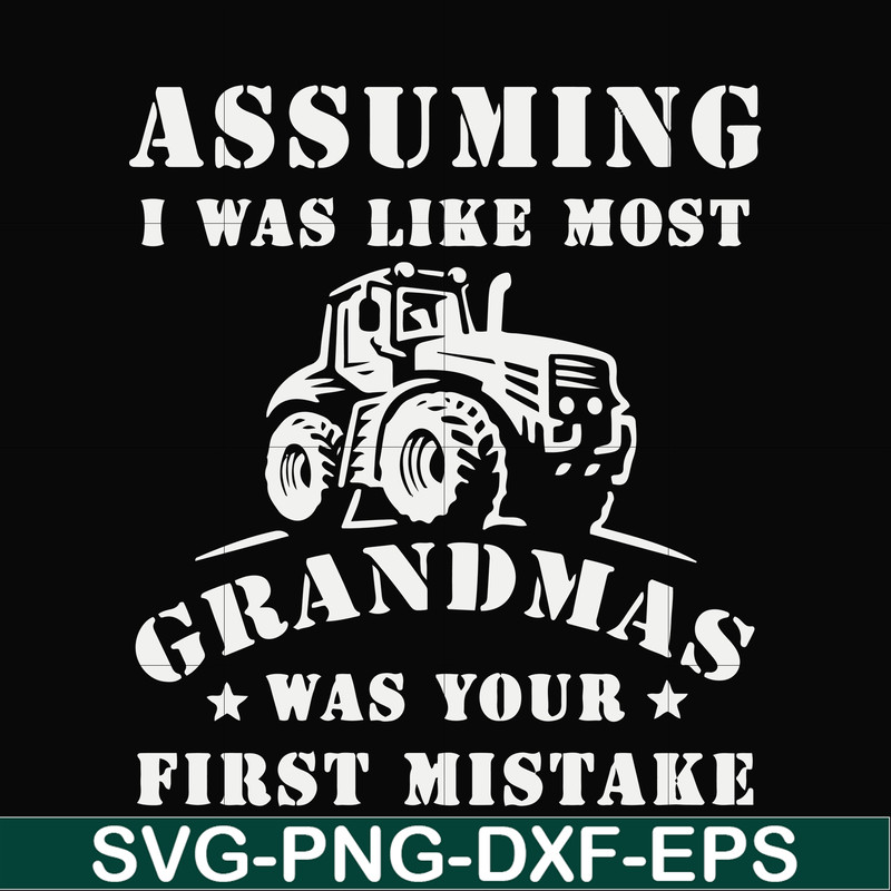 FN000485-Assuming I was like most grandmas was your first mistake svg, png, dxf, eps file FN000485.jpg