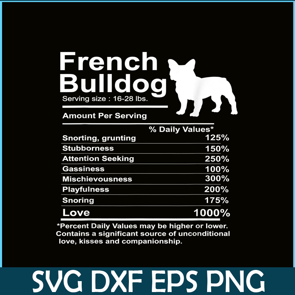 HL161023149-Funny French Bulldog Facts Nutrition PNG, French Bulldog PNG, French Dog Artwork PNG.png