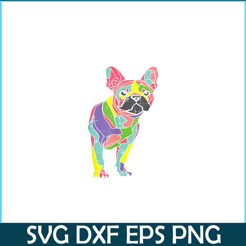 HL16102315-Colorful French Bulldog PNG, Frenchie Art PNG, Dog Lover PNG.png