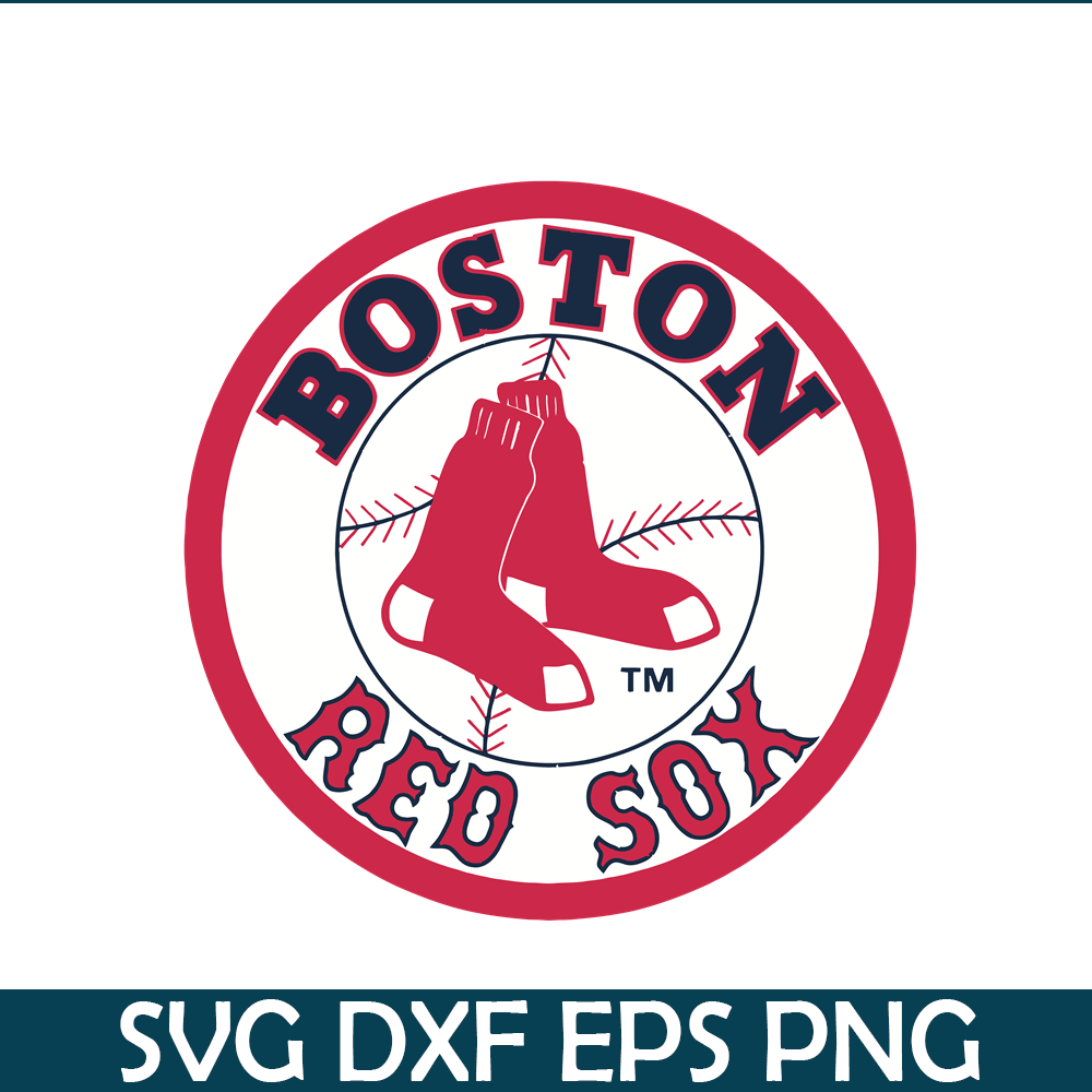MLB30112345-Boston Red Sox Red White Logo SVG PNG DXF EPS AI, Major League Baseball SVG, MLB Lovers SVG MLB30112345.png