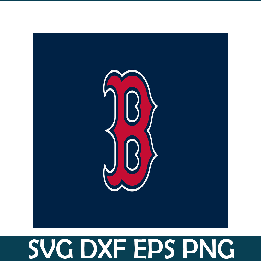 MLB30112347-Boston Red Sox The B Flag SVG PNG DXF EPS AI, Major League Baseball SVG, MLB Lovers SVG MLB30112347.png