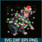 PNG141023131-Chimpanzee Monkey Christmas Color Lights Xmas Santa Hat Gift T-Shirt Png.png