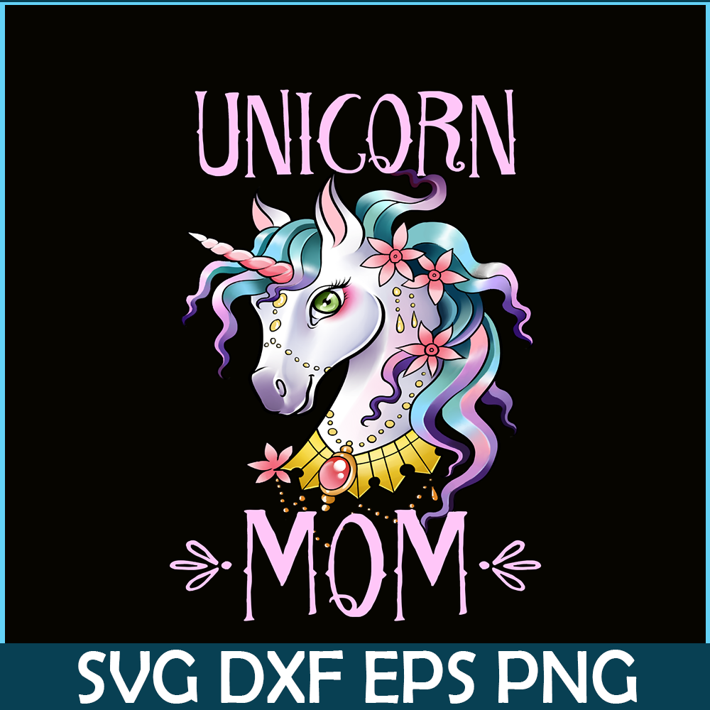 PNG141023680-Unicorn Mom - Unicorns Mama Theme Birthday Mother T Shirt Slim Fit T-Shirt Png.png