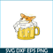 BEER28102376-Corgi Dog Beer Drinking PNG Drinking Party PNG Corgi And Beer PNG.png