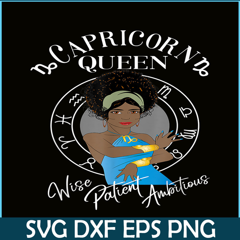 CPB28102310-Capricorn Black Queen PNG Horoscope African PNG Capricorn Feature PNG.png