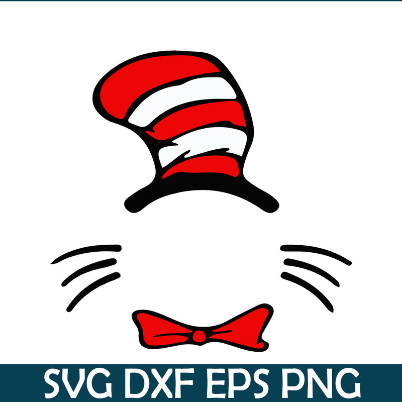 DS105122303-Cat in the red white hat Monogram SVG, Dr Seuss SVG, Cat in the Hat SVG DS105122303.png