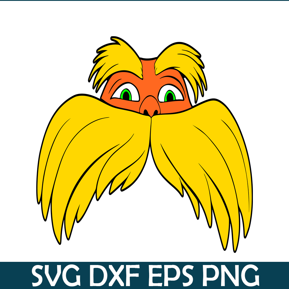 DS105122313-Lorax face SVG, Dr Seuss SVG, Dr. Seuss' the Lorax SVG DS105122313.png