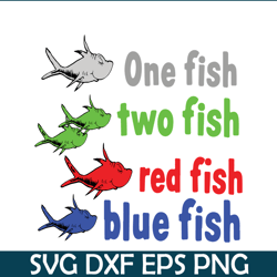 one fish two fish red fish svg, dr seuss svg, dr seuss quotes svg ds105122383
