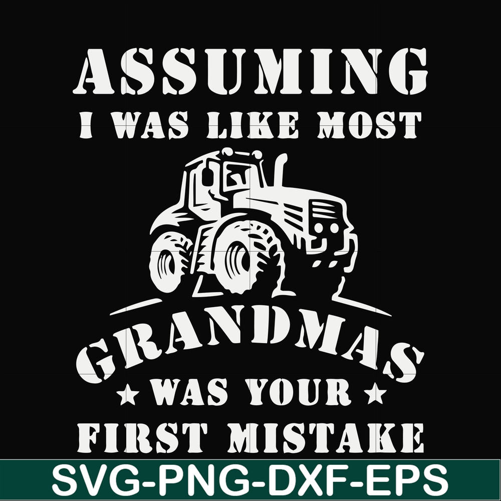 FN000485-Assuming I was like most grandmas was your first mistake svg, png, dxf, eps file FN000485.jpg