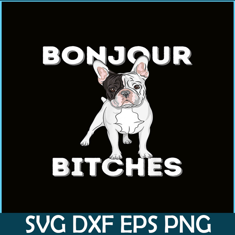 HL16102309-Bonjour PNG, Funny French Bulldog PNG, Frenchie Dog Lover PNG.png
