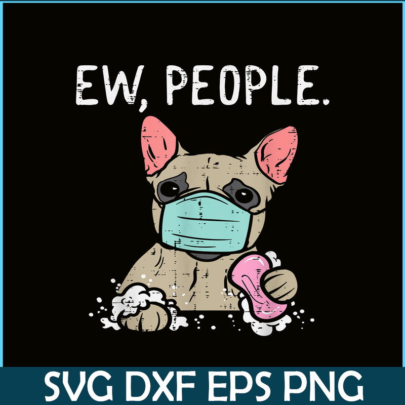 HL16102331-Ew People PNG, French Bulldog PNG, Mask Frenchie Dog PNG.png