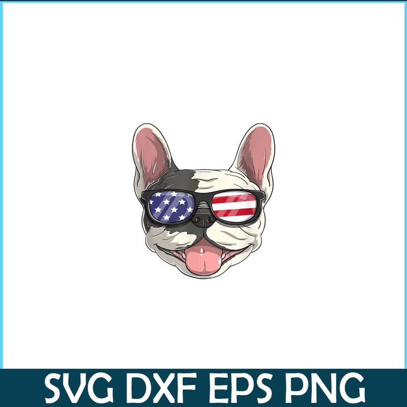 HL16102348-French Bulldog Dog USA PNG, French Dog Artwork PNG, Bulldog Mascot PNG.png