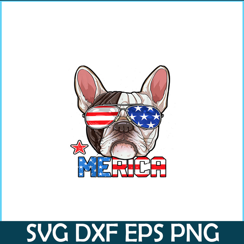 HL16102373-French Bulldog America 4th of July PNG, Frenchie Dog Lover PNG, French Dog Artwork PNG.png