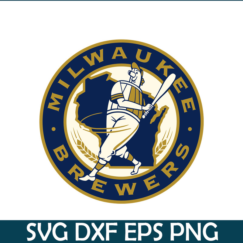MLB011223152-Milwaukee Brewers Golden Logo SVG, Major League Baseball SVG, MLB Lovers SVG MLB011223152.png