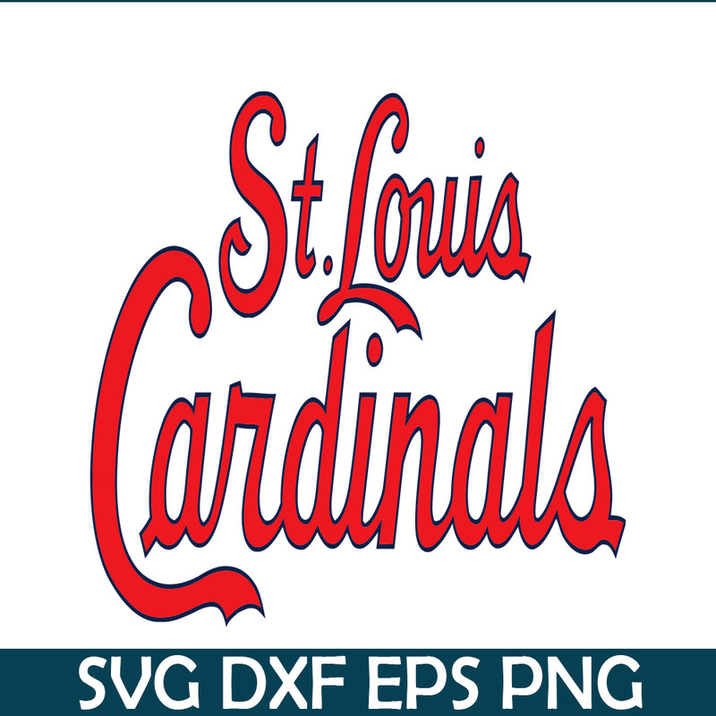 MLB2041223101-St. Louis Cardinals Red Text SVG, Major League Baseball SVG, Baseball SVG MLB2041223101.png