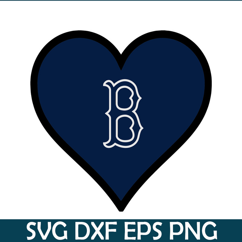 MLB30112356-The Blue Heart Boston Red Sox SVG PNG DXF EPS AI, Major League Baseball SVG, MLB Lovers SVG MLB30112356.png