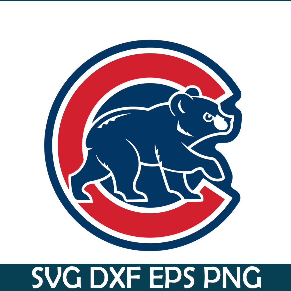 MLB30112368-The Cubs And Bear SVG PNG DXF EPS AI, Major League Baseball SVG, MLB Lovers SVG MLB30112368.png