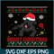 PNG141023103-BLACK LAB Dog Santa Ugly Sweater Costume Merry Xmas Shirt Png.png